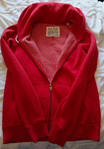 Jack wills red hooded - jack, full