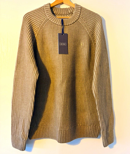 Jack wills men beige ribbed - wills, men's