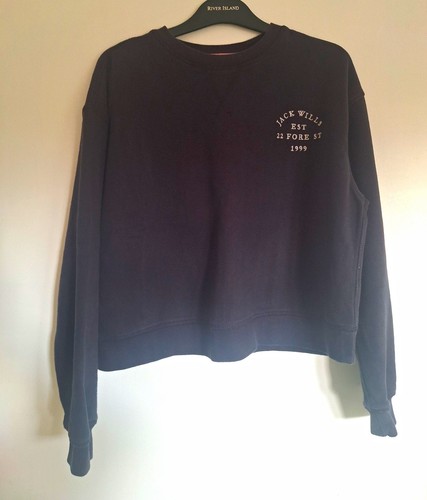 Jack wills navy logo crew - crew, neck