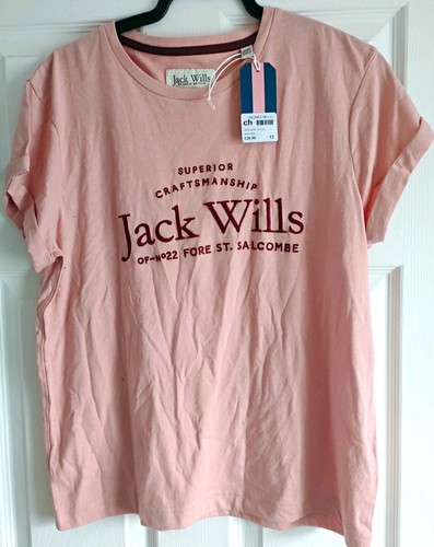 Jack wills pink logo jersey - jack,