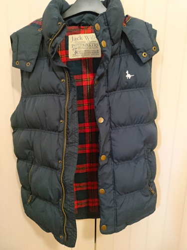Jack wills navy puffer - navy, gilet